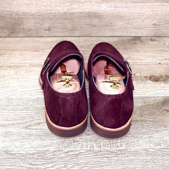 * NIB * $495 Nordstrom ZELLI Italia 12 M Bordo Goatskin Suede * add $15 Trees main image 6
